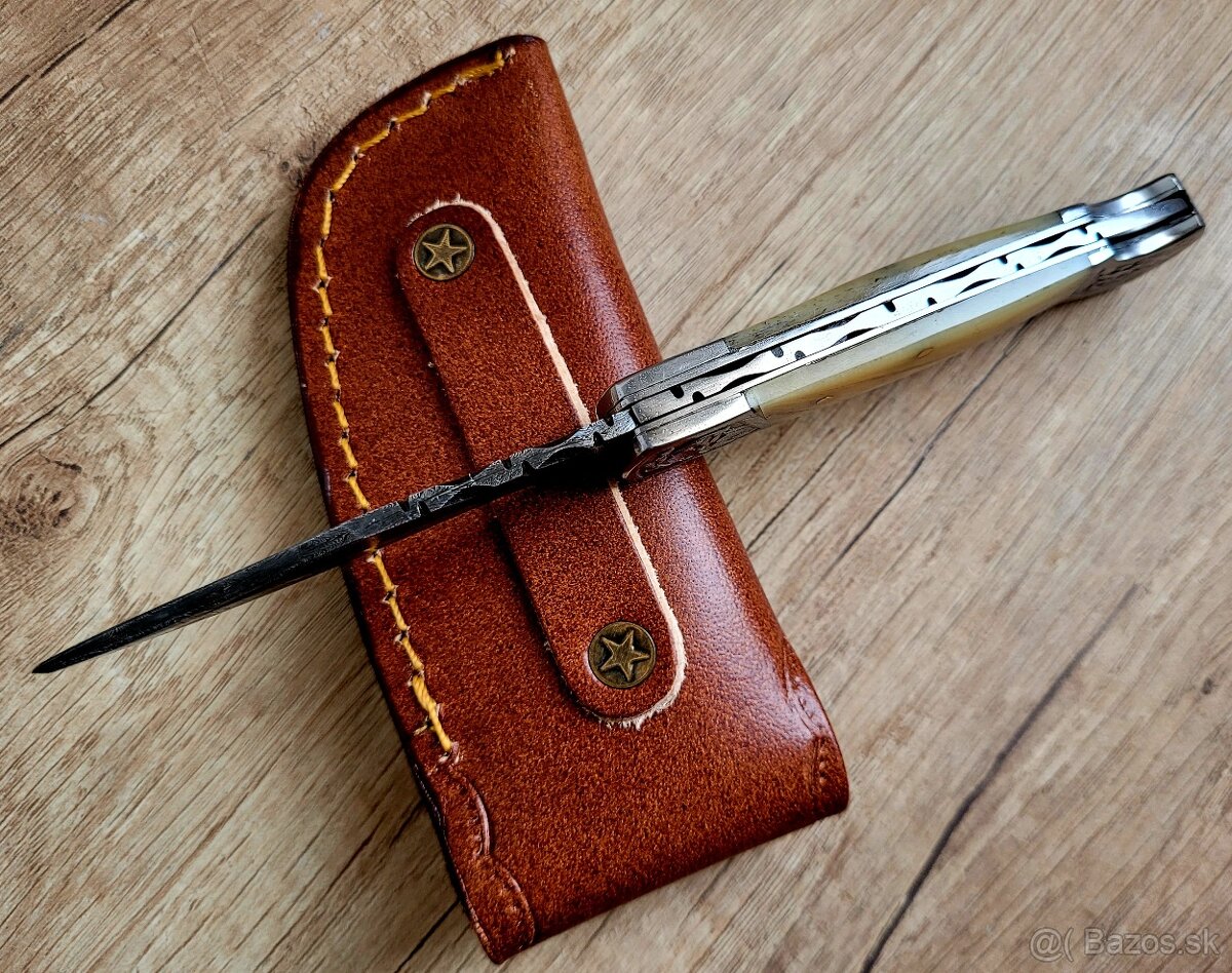 kapesní Damaškový nôž 18 cm LOFTY CAMEL ručně vyrobeno - 6