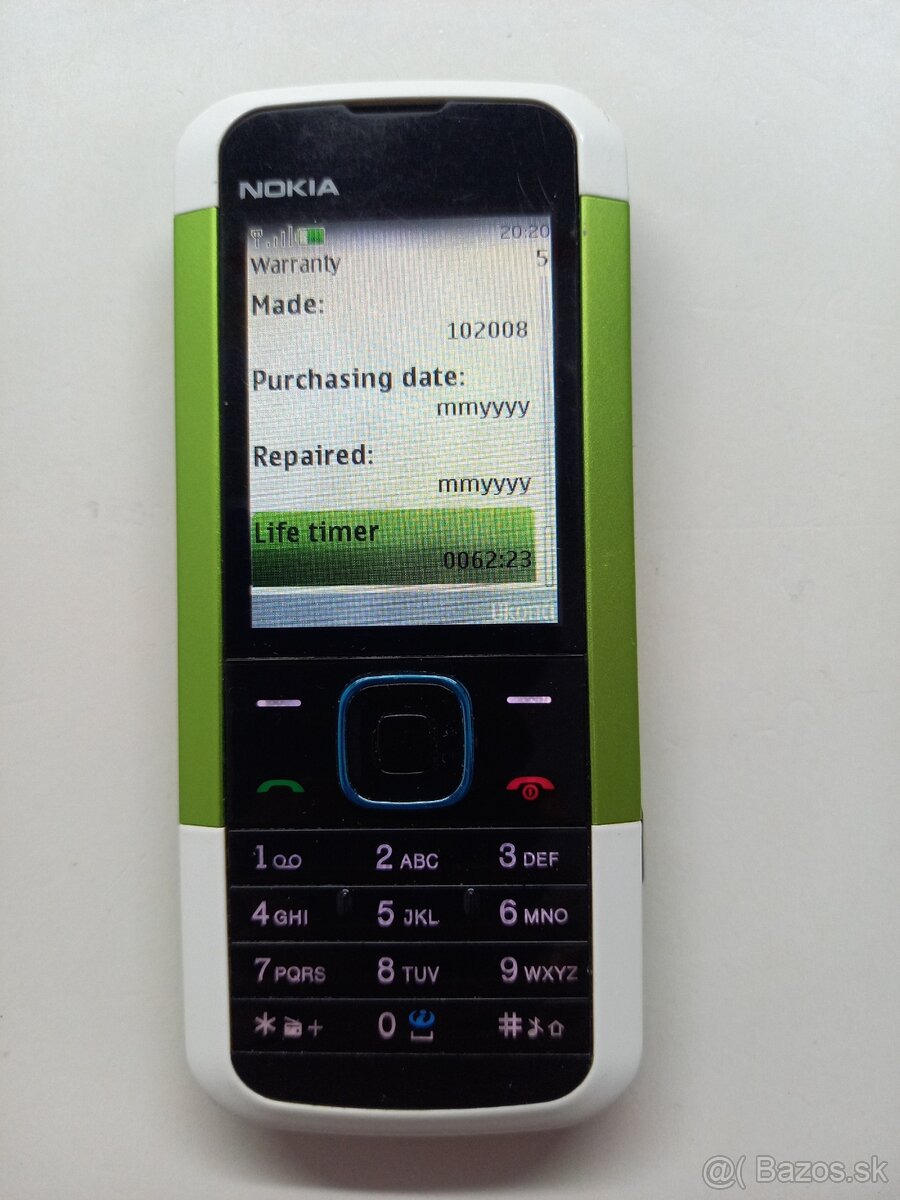 NOKIA 5000 Zeleno Biela Ako Nová Top Stav - 6