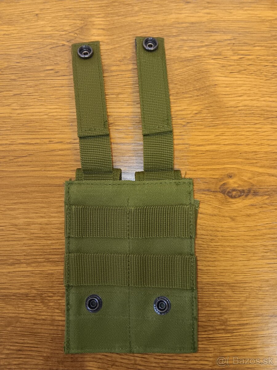 Nové pouzdro na dva pistolové zásobníky zelené - 6