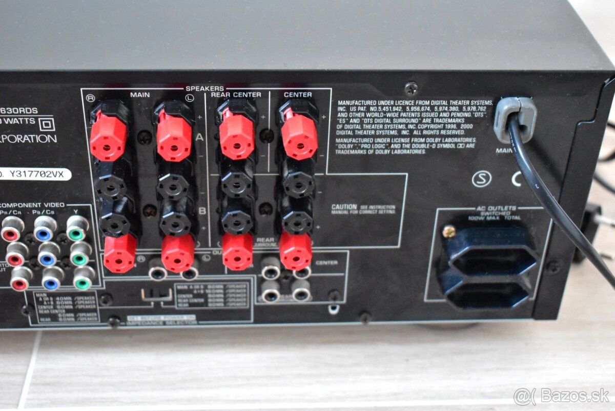 YAMAHA RX-V630 Dolby Digital EX, DTS, Pro Logic II Receiver - 6