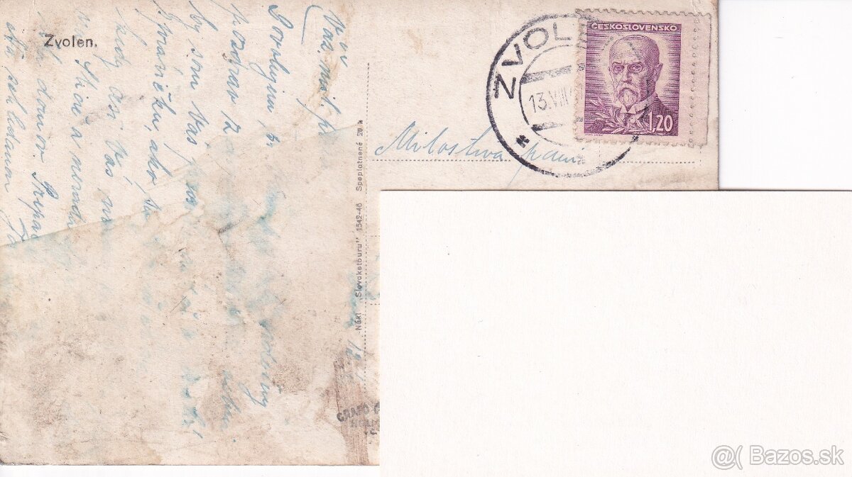 Stará pohľadnica Skalica, Zvolen, Strečno, Myjava - 6