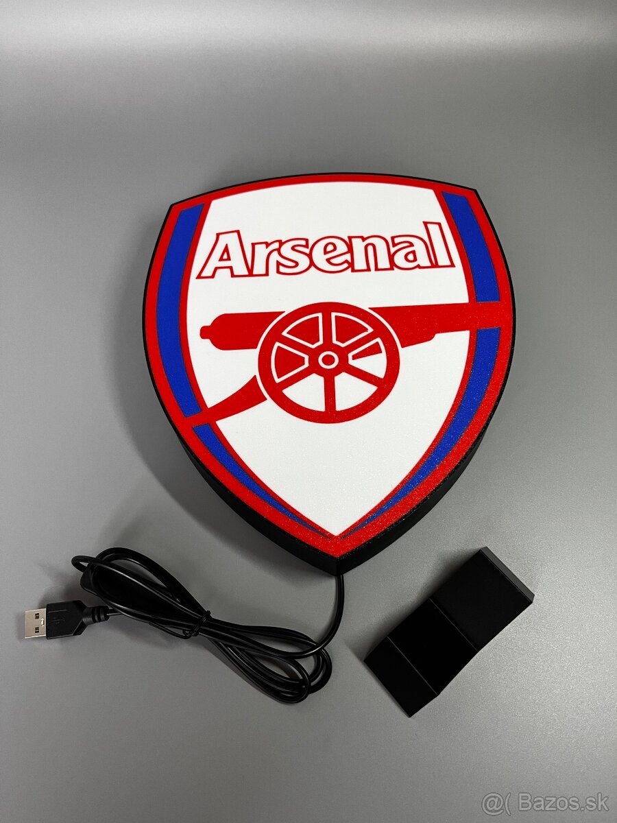 Arsenal LED logo lampa - 6