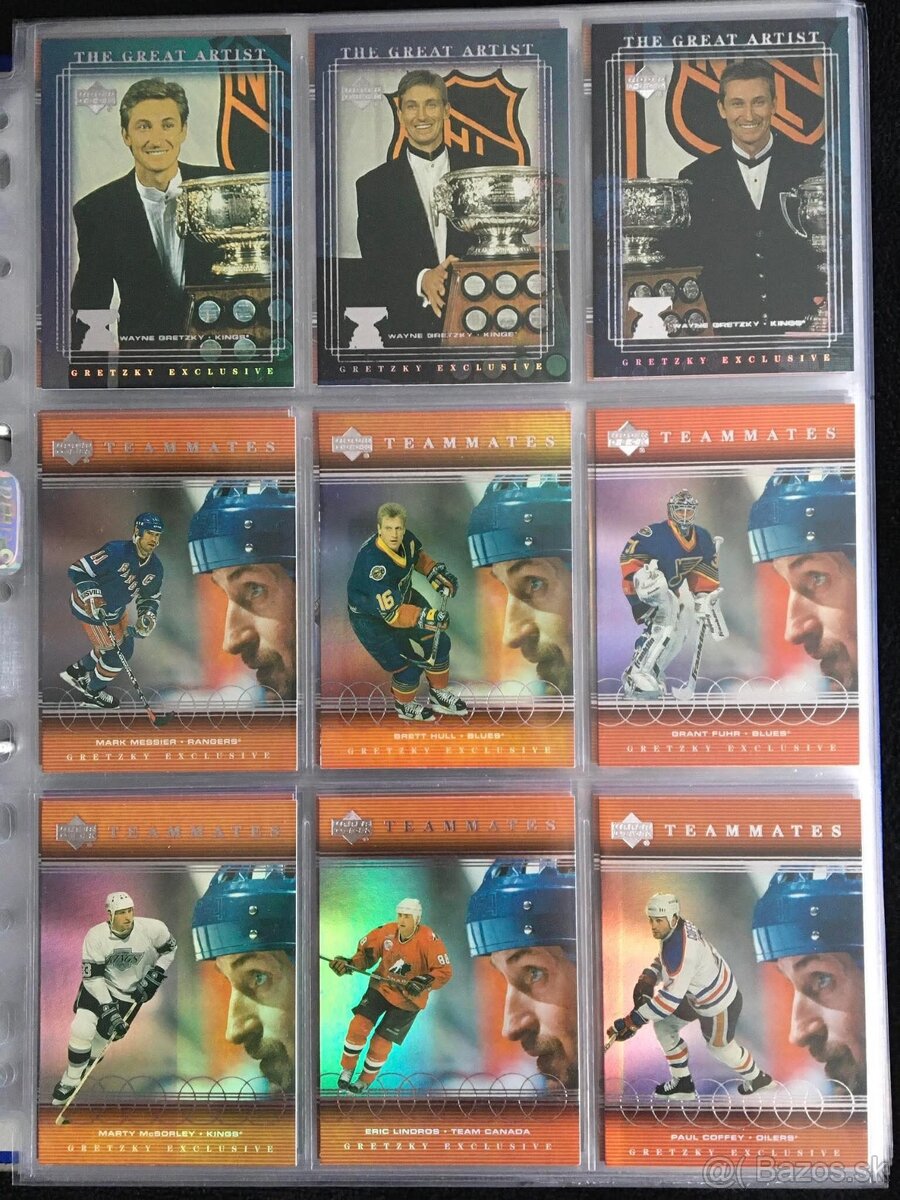 Wane Gretzky hokejove kartičky Gretzky exclusive set 1-99 - 6