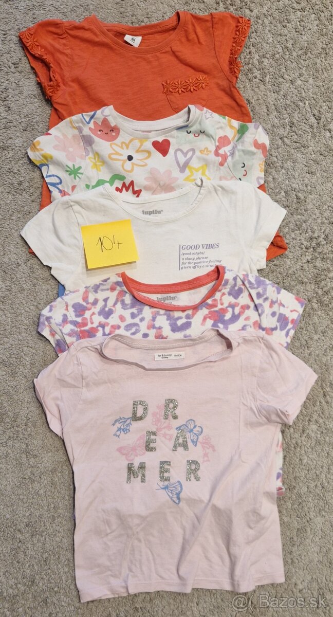 Darujem dievčenské oblečenie veľkosti prevažne 98-104 3-4 r. - 6