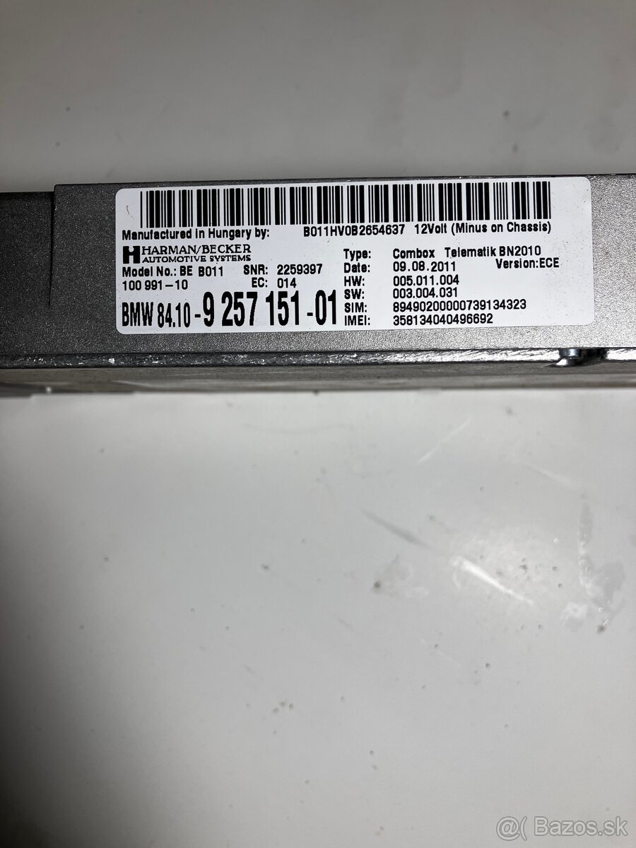 Bluethooth jednotka + reproduktory BMW F10/F11 - 6