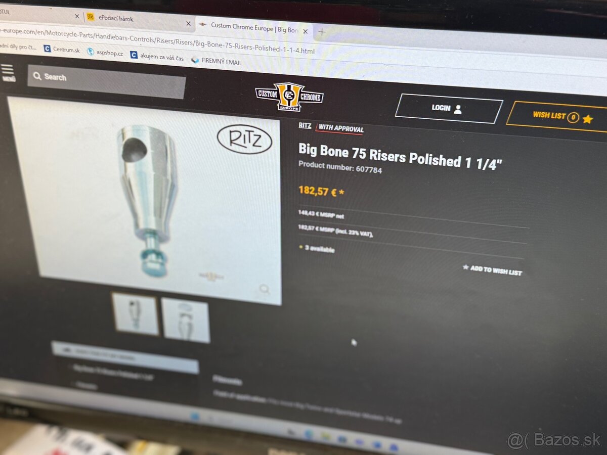 Nadstavce volantu - štoky Harley Davidson - 6