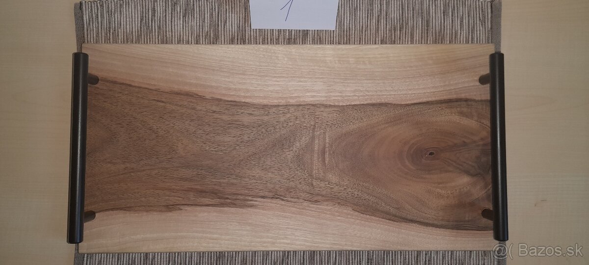 Drevená servírovacia doska, podnos - 6