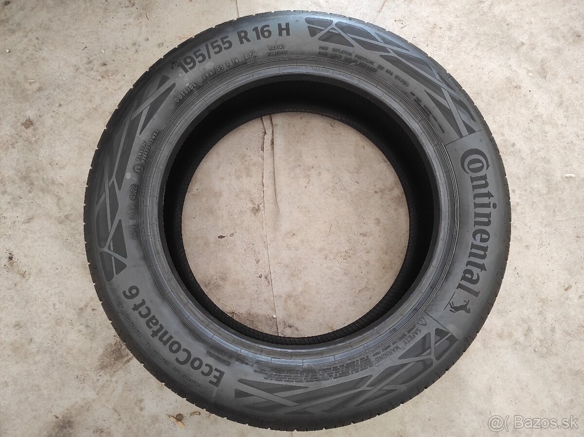 Letné pneu 195/55 R16 Continental 4ks - 6