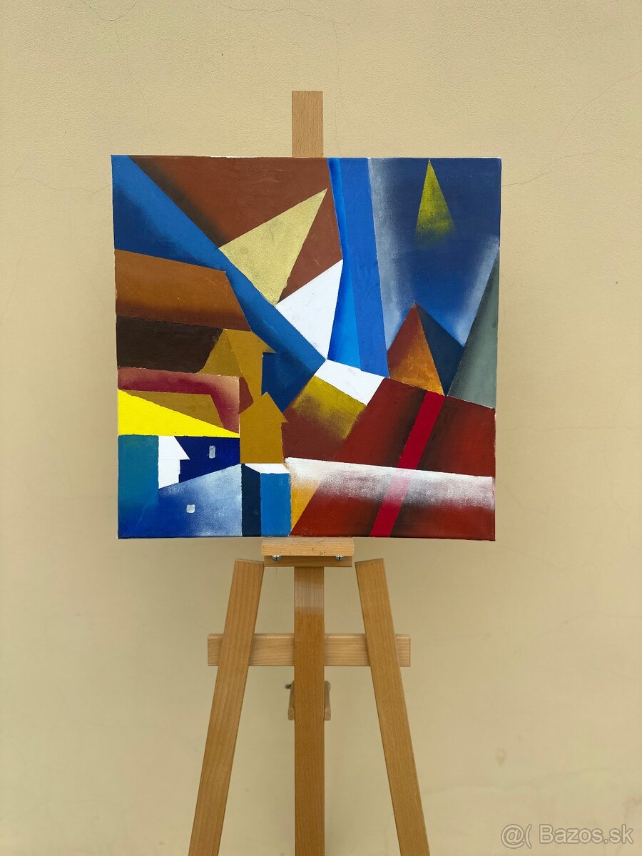 Vlkolínec oľejomaľba moderná - 6