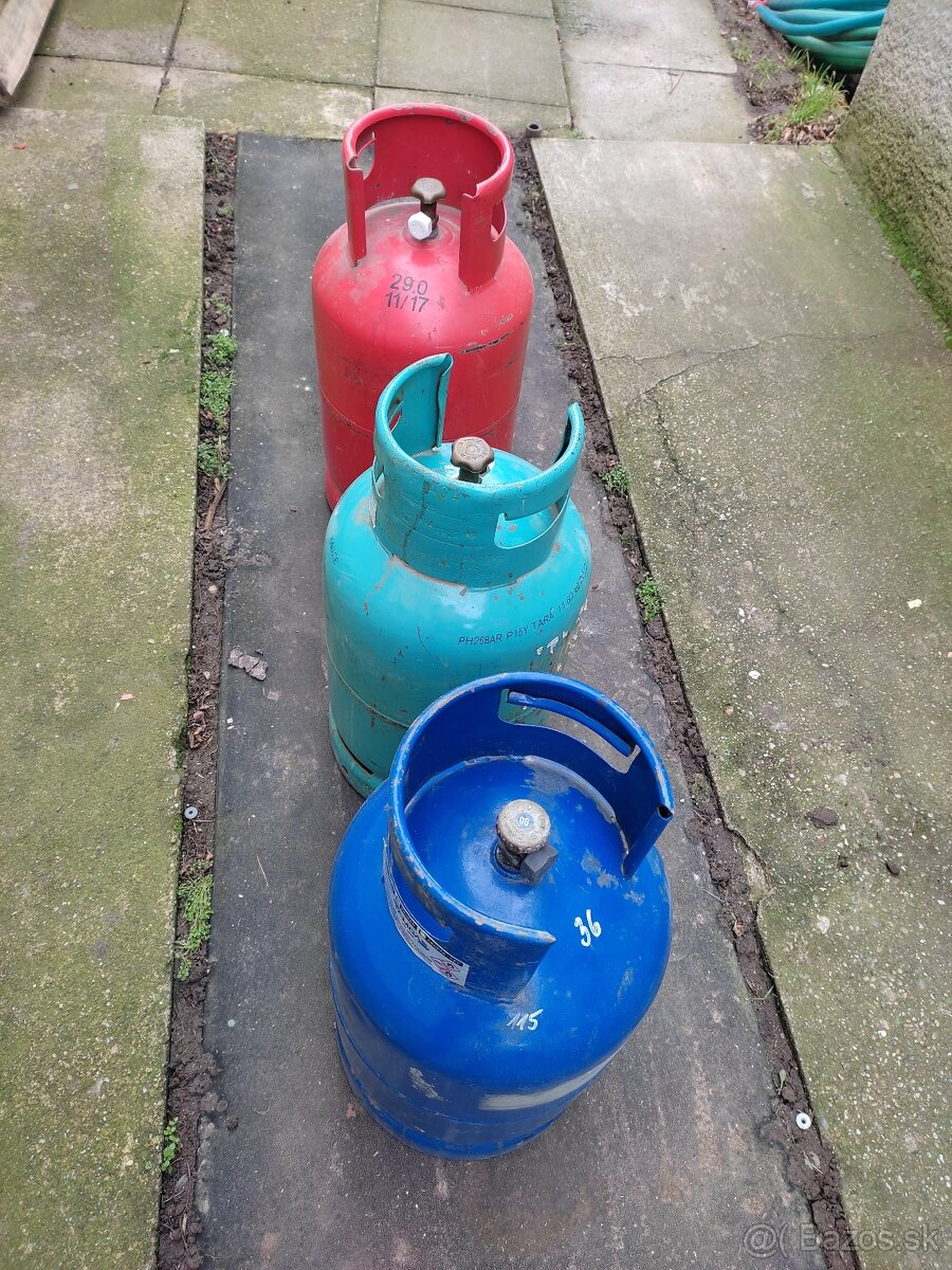 Propán butan fľaše. - 6