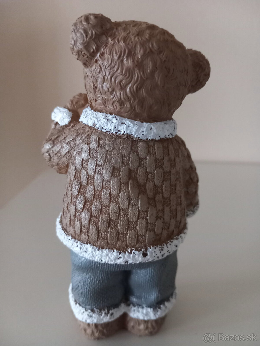 Sada 2ks stojacie keramické medvedíky - párik - 6