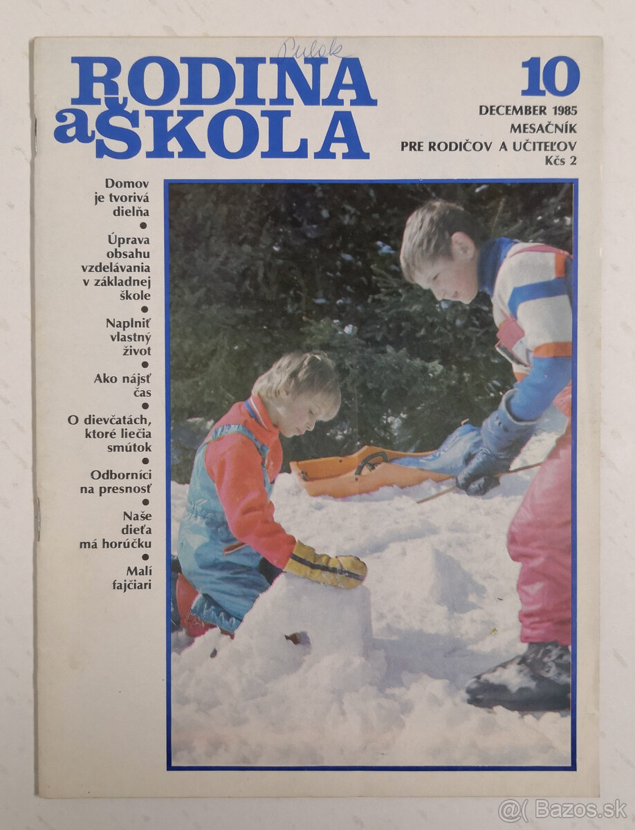 Retro časopisy Rodina a škola - 6