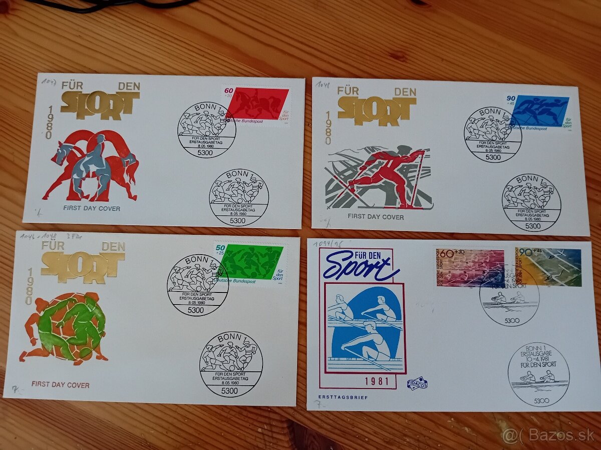 Známky FDC šport - 6