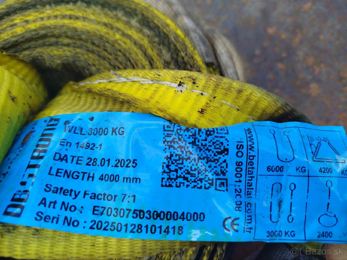 Popruhy 2000 - 4000kg / 3 - 4M - 6