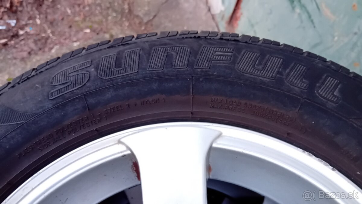 Predám alu disky s pneu 185/65 R14 - 6
