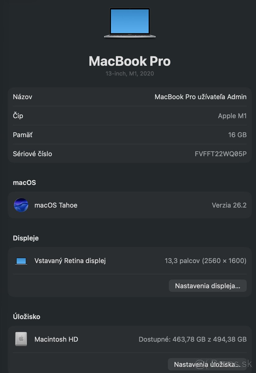 MacBook Pro M1 13″ (A2338) - Space Grey - 6