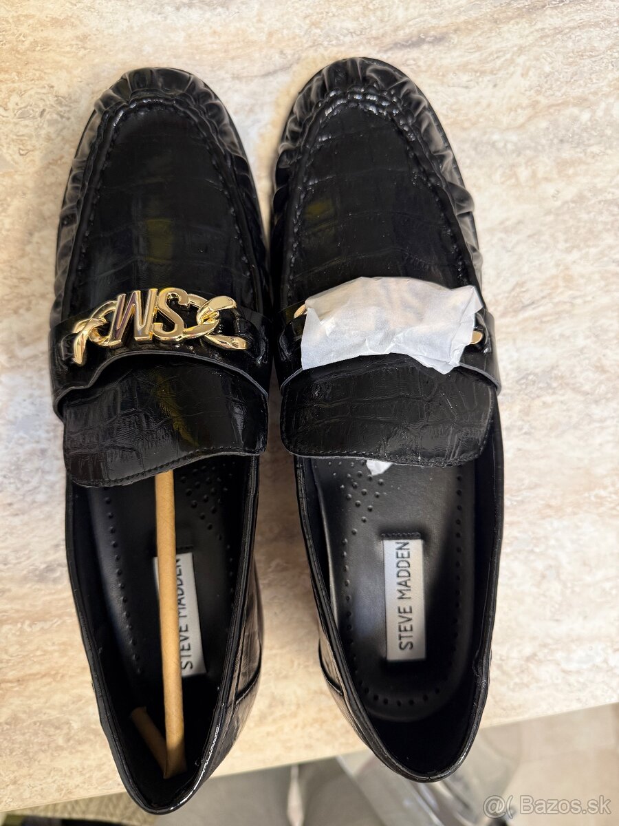 Kožené lakované poltopánky - 6