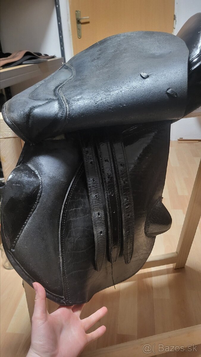 Čierne kožené sedlo - 6
