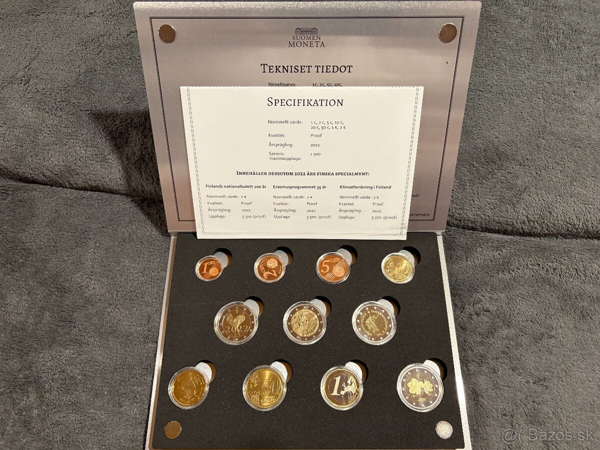 Finsko Proof sady minci - 6