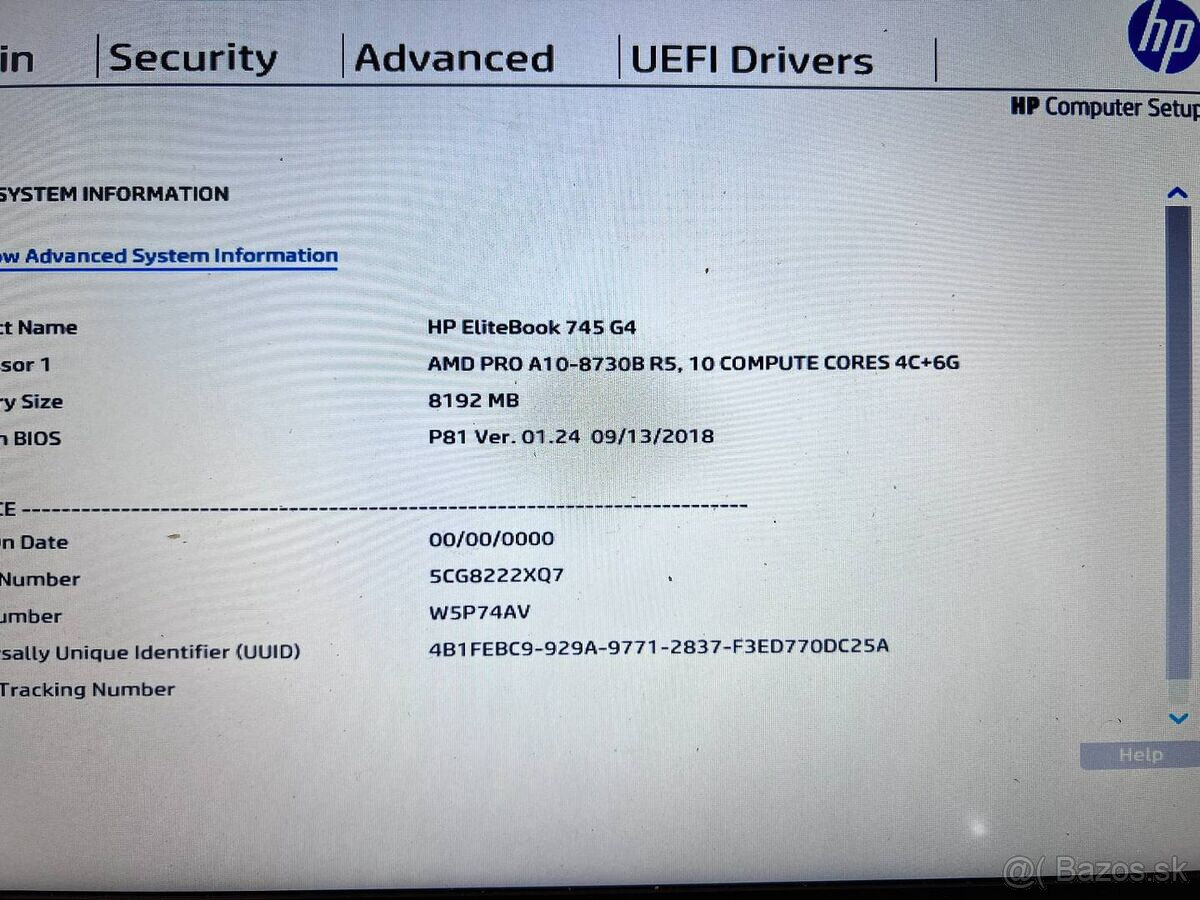 Predám funkčnú použitú matičnú dosku do notebooku HP 745 G4. - 6