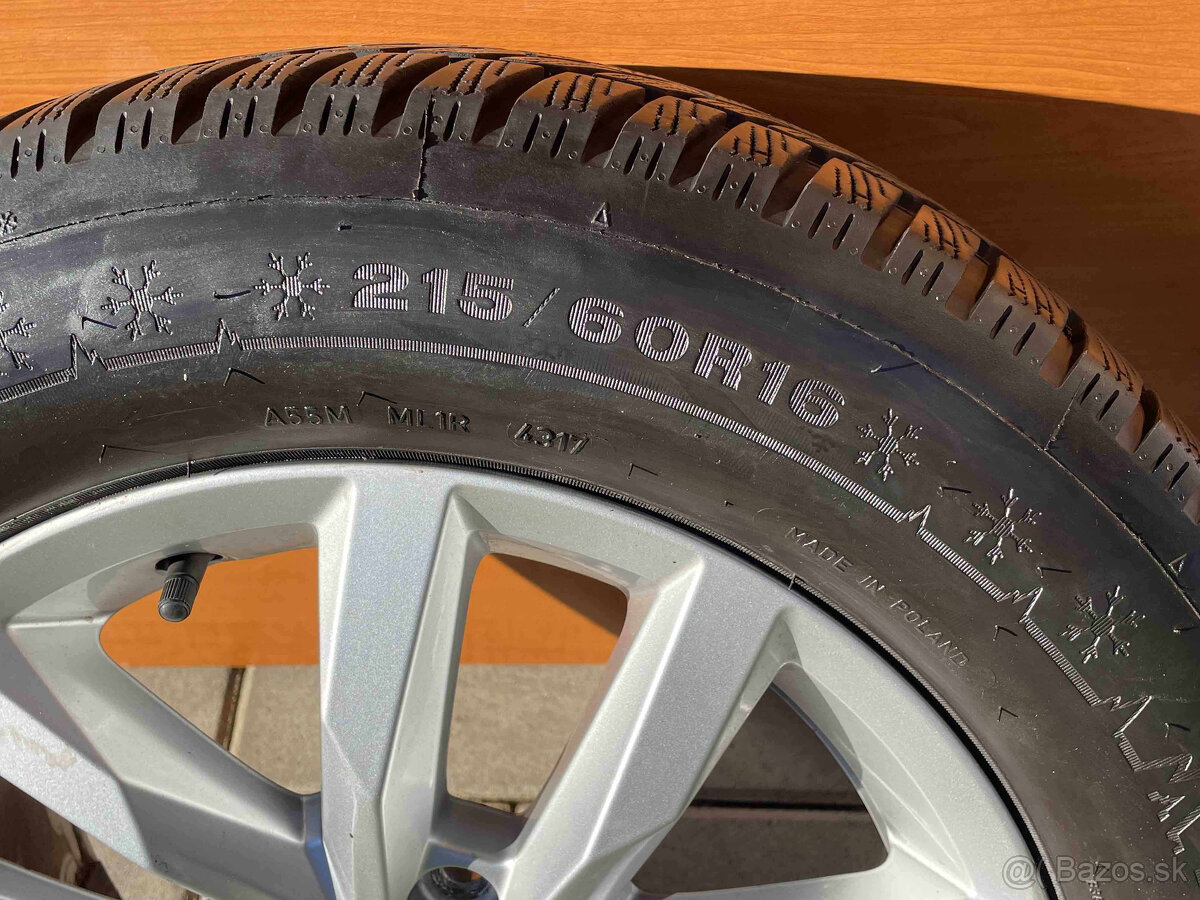 SEPANG Orig.VW Alu Disky 5x112 ET41 215 60 16 zimné - 6