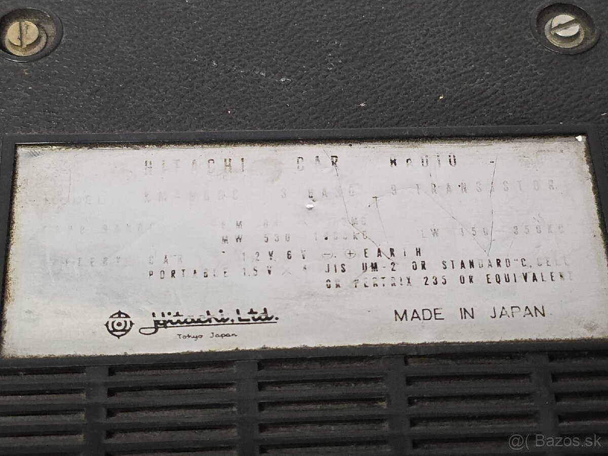 STAROŽITNÉ AUTORADIO 》Hitachi KM-900L - 6