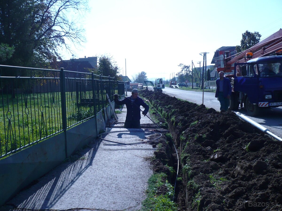 elektrické prípojky,práce s plošinou - 6