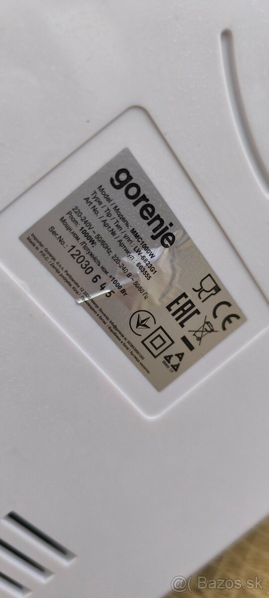 Kuchynský robot Gorenje MMC 1000 W - 6