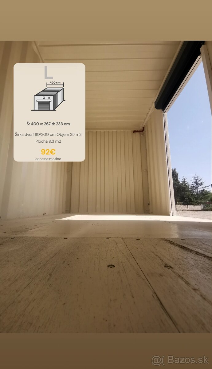 Prenájom skladových kójí veľkosti S,M,L - 6