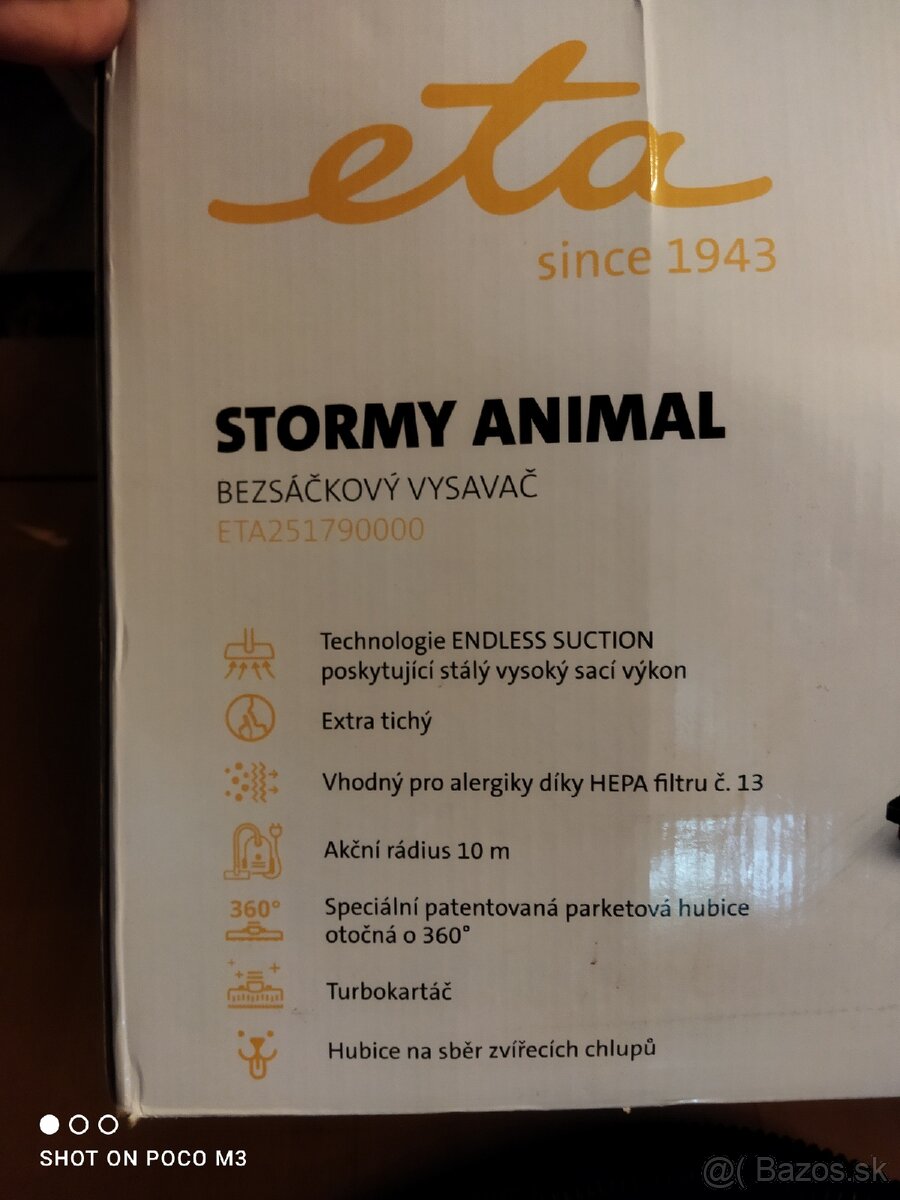 Vysávač ETA stormy animal cyclone systém - 6