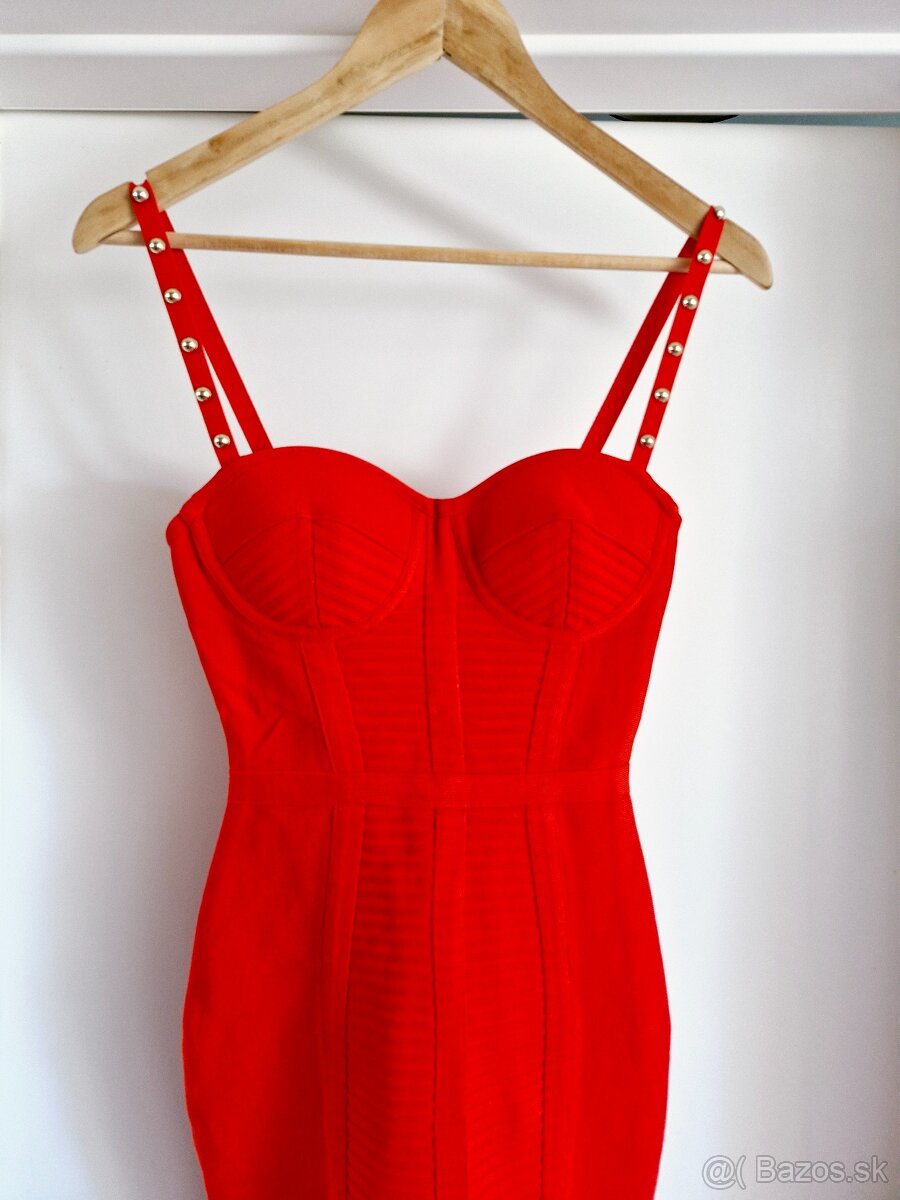 NOVE Guess letne,zimne monogram saty XS - M - 6