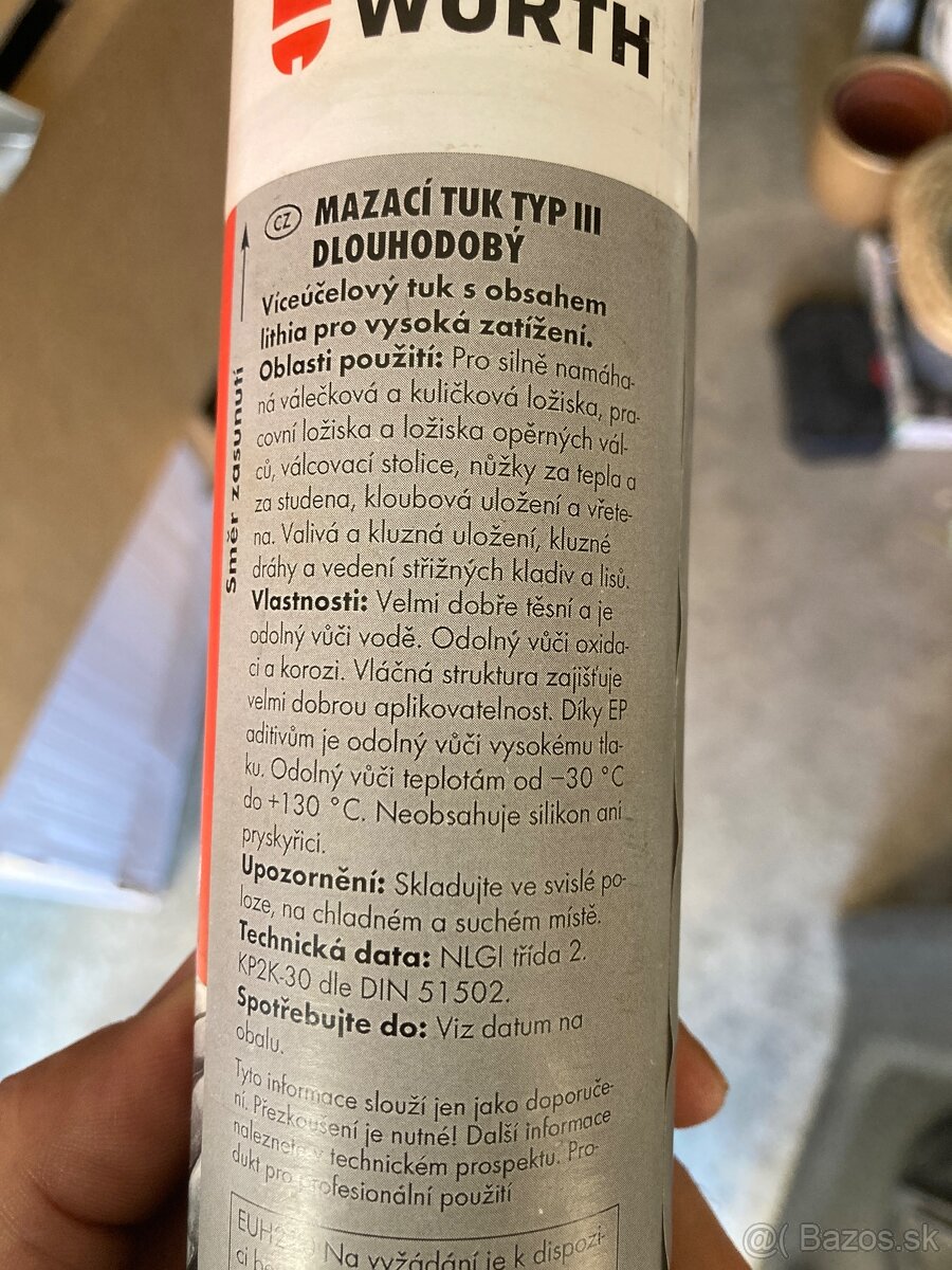 Predám vazelínu v tubách značka Wurth - 6