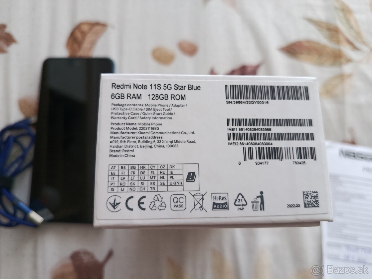 Xiaomi Redmi Note 11S 5G 6GB/128GB - 6