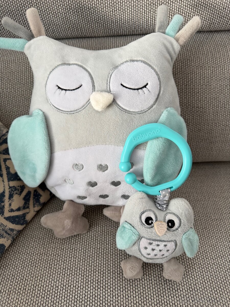 Detské plyšové sovičky - hrkálky - 6