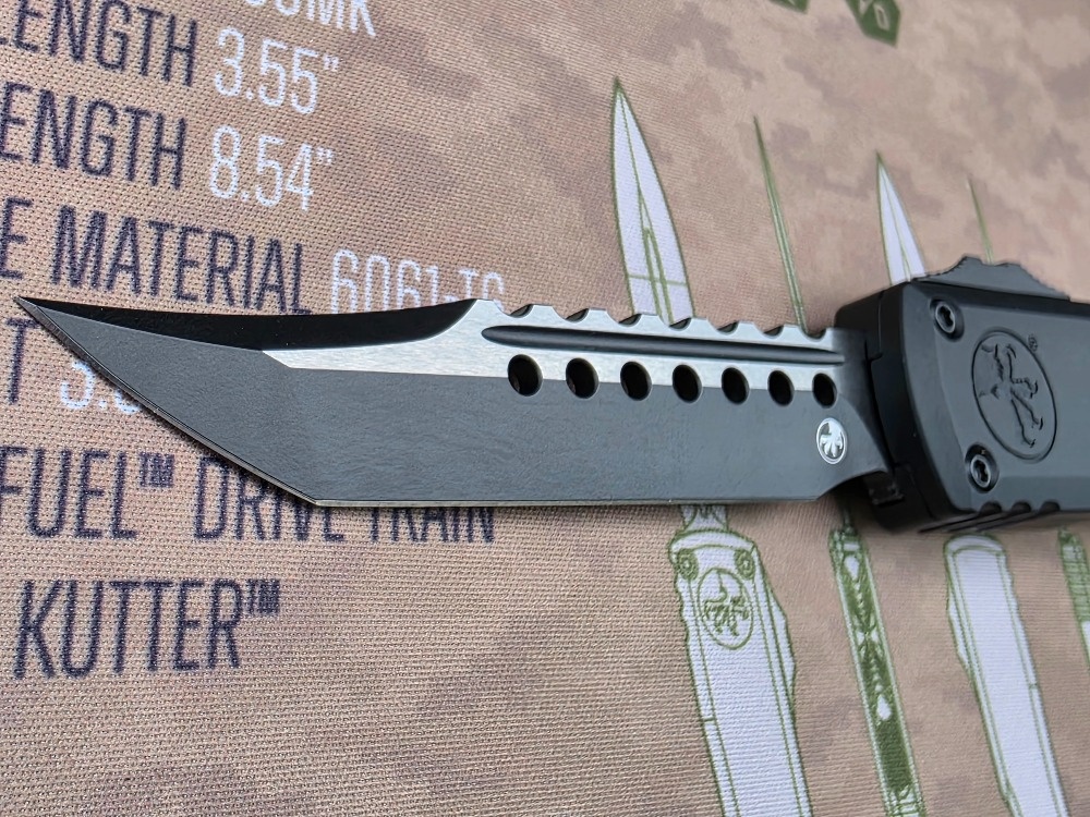 Microtech Ultratech ZBP Black Hellhound Blade - 6
