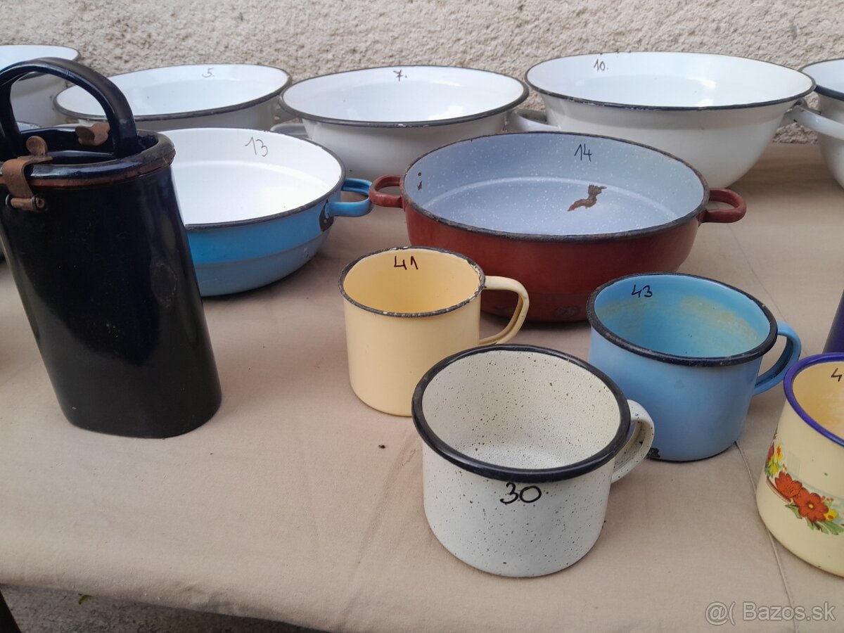 Smaltované riady chalupárske dekorácie . - 6