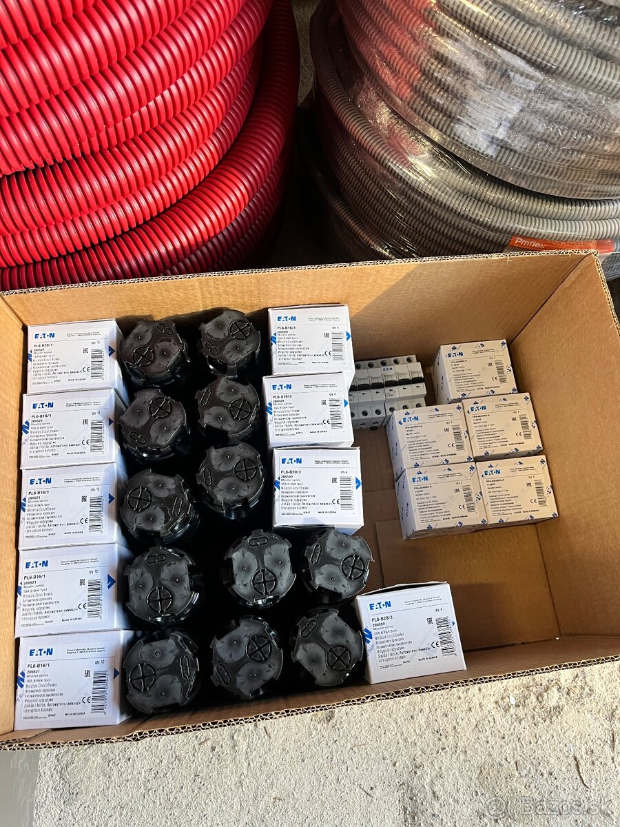 EATON, prúdové chrániče, ističe, rozvádzače, elektromaterial - 6