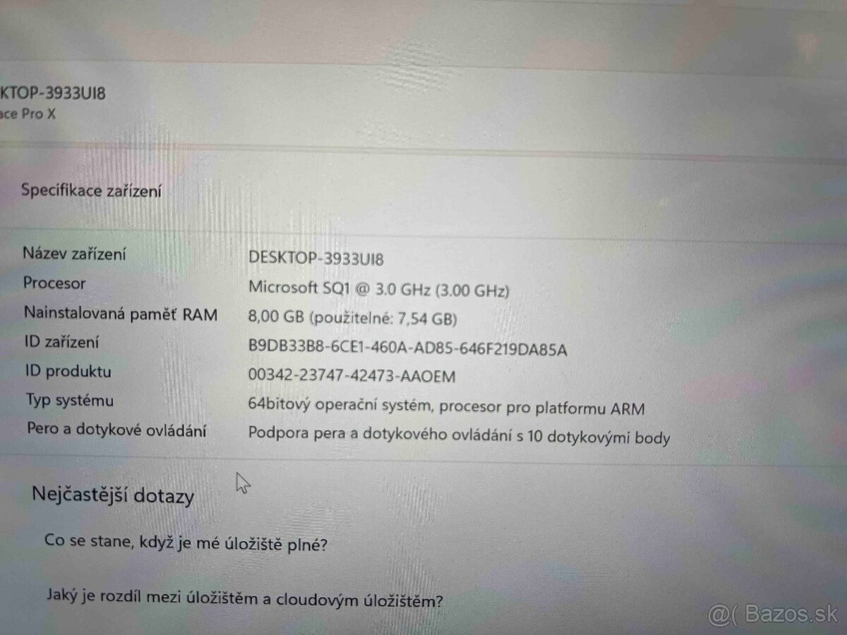 💻 Microsoft Surface Pro X – LTE, ARM, dotyk, dobrý stav - 6