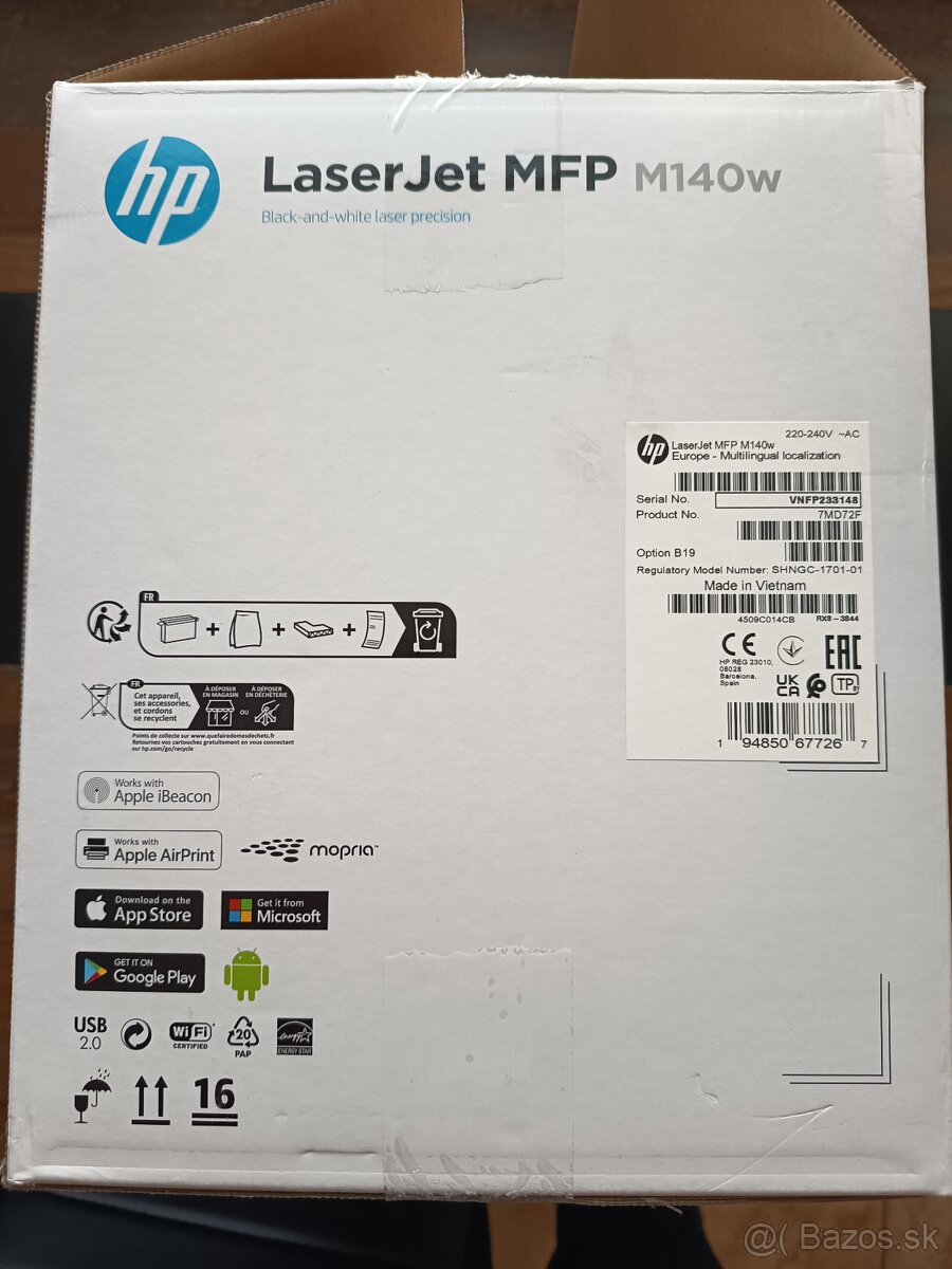 Tlačiareň multifunkčná HP LaserJet M140w - 6