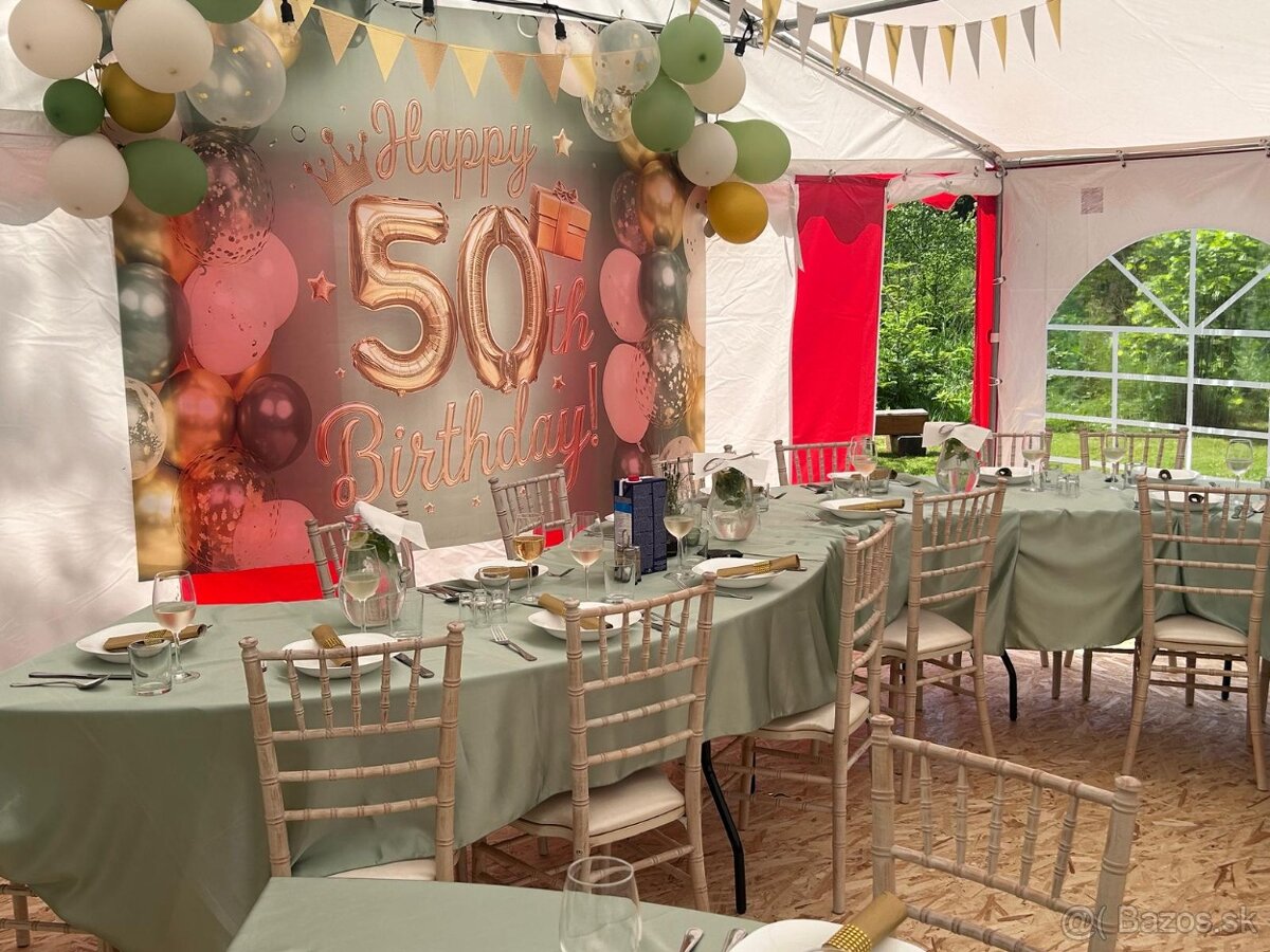 Prenajom noveho party stanu 6×12 m - 6