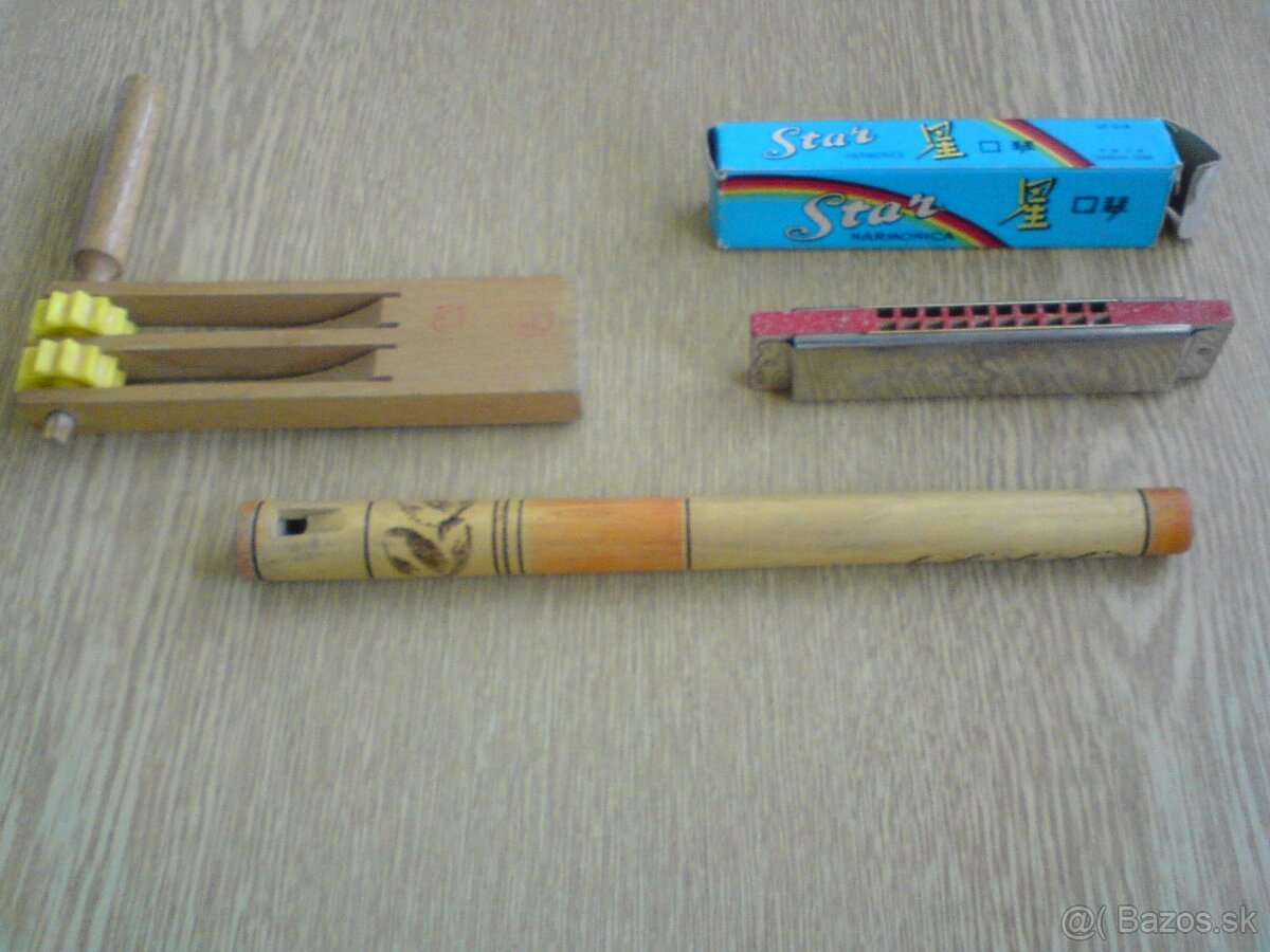 Detská píšťala, ústna harmonika, rapkáč - 6