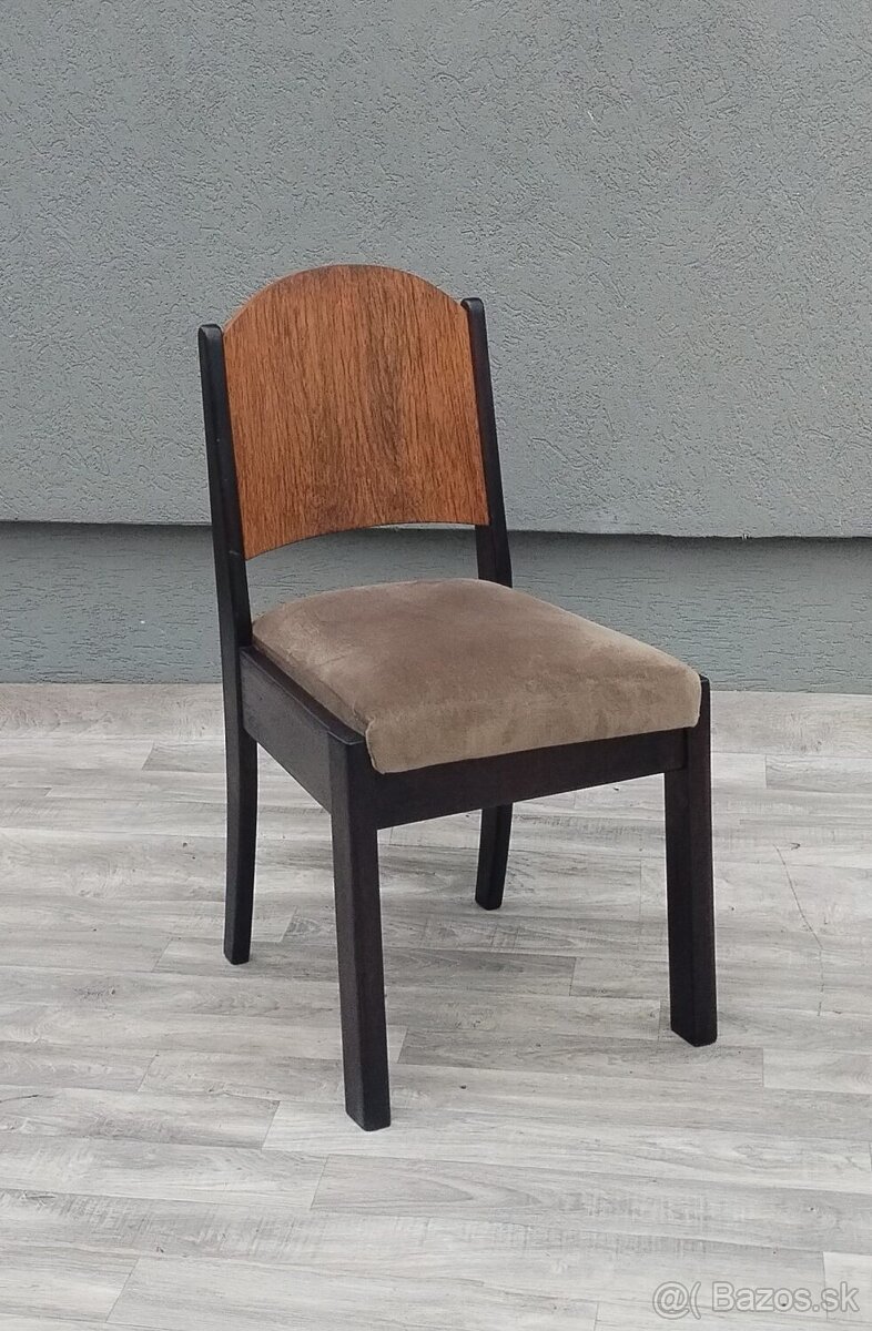 Sada 6 jedálenských stoličiek ” ART DECO “. - 6