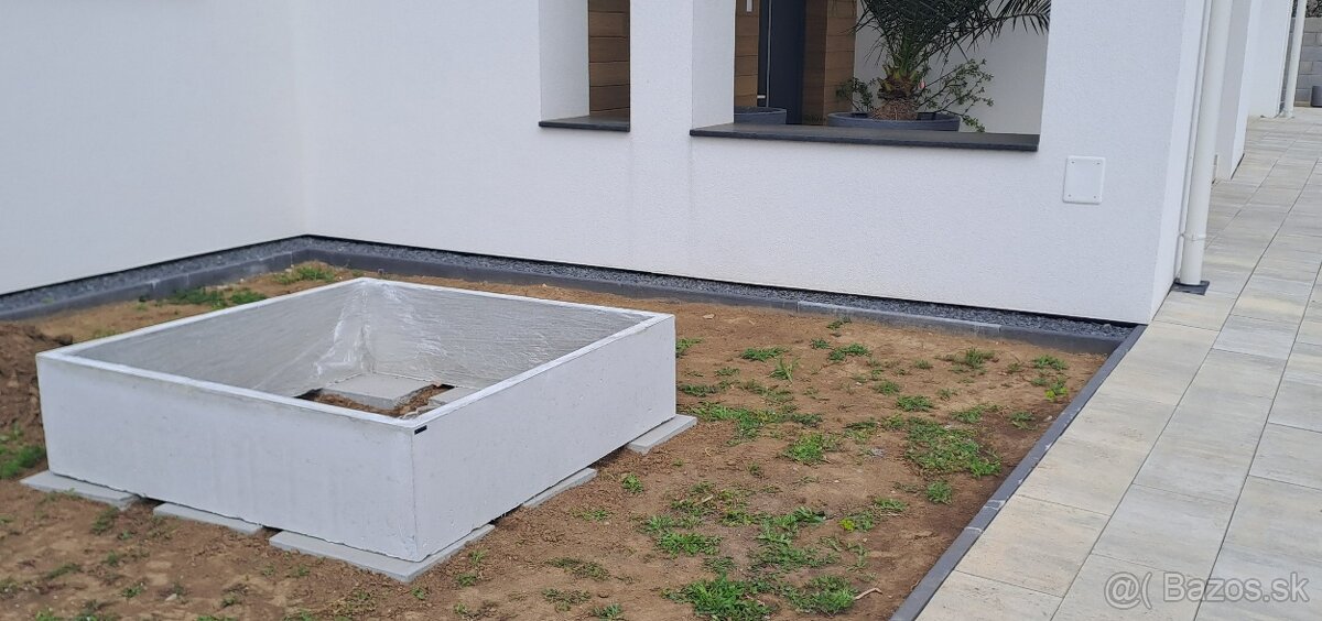 Betónový kvetináč - 6