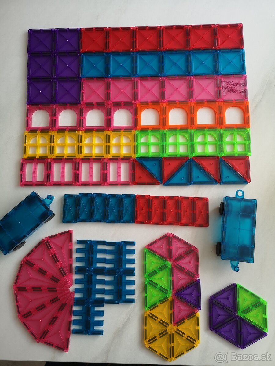 magnetické kocky- Sada 100 ks - 6