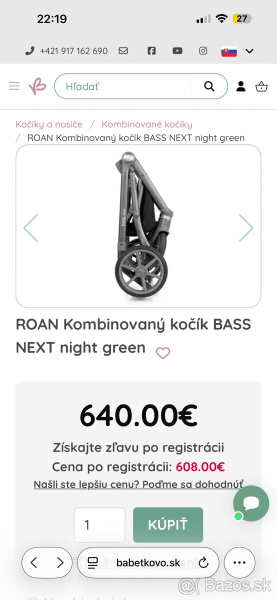 Kočiar ROAN 2in1 green - 6