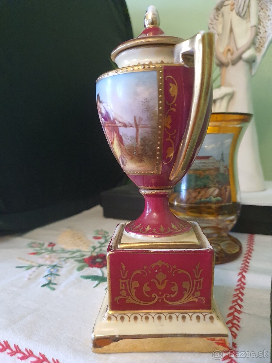 Starožitná porcelánová amfora Alt Wien - 6