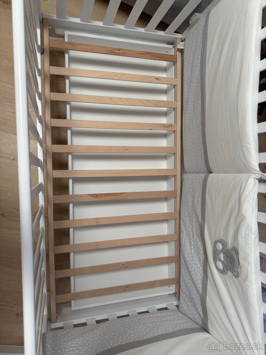 Detská postieľka Erbesi s medvedíkom a srdiečkami - 6