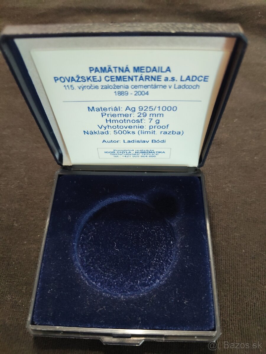 Limitovaná Ag 925/1000 pamätná medaila - 6