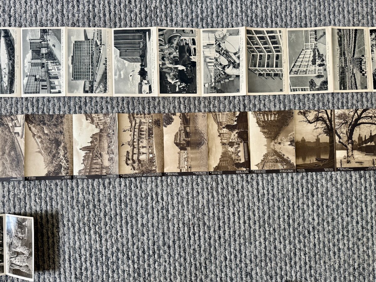 Turistické skládacie leporelá, fotografické bedekre - 13ks - 6