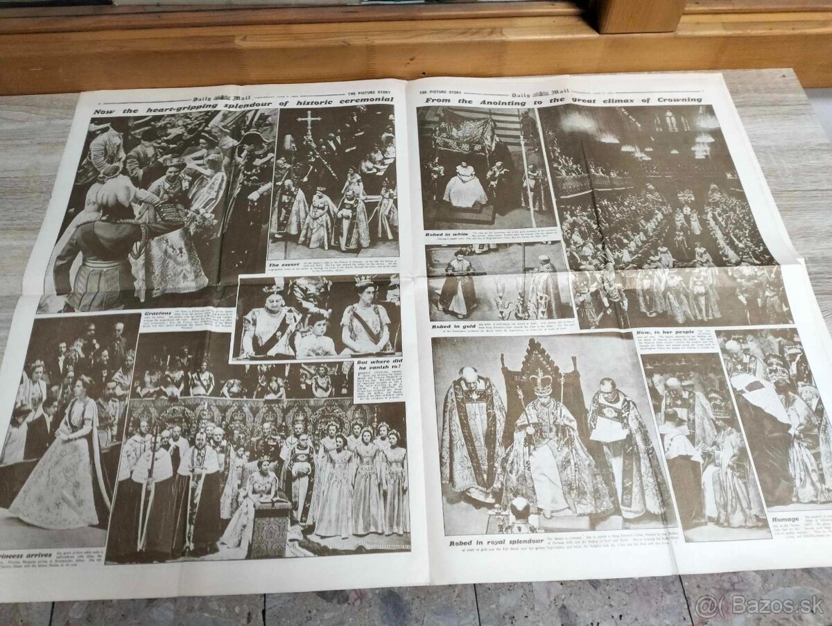 ORIGINÁL "Daily Mail" zo dňa 3.júna 1953,britský denník,de - 6